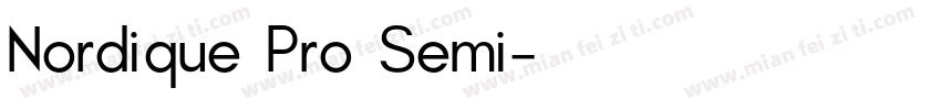 Nordique Pro Semi字体转换